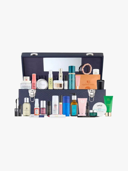 Bluemercury 31 Days of Dazzle 2025 in multiple branded components on a light gray background